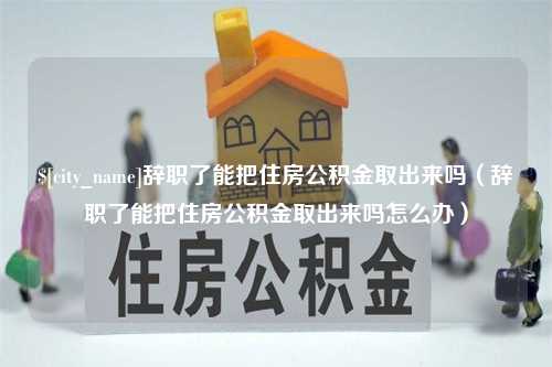 莒县辞职了能把住房公积金取出来吗（辞职了能把住房公积金取出来吗怎么办）